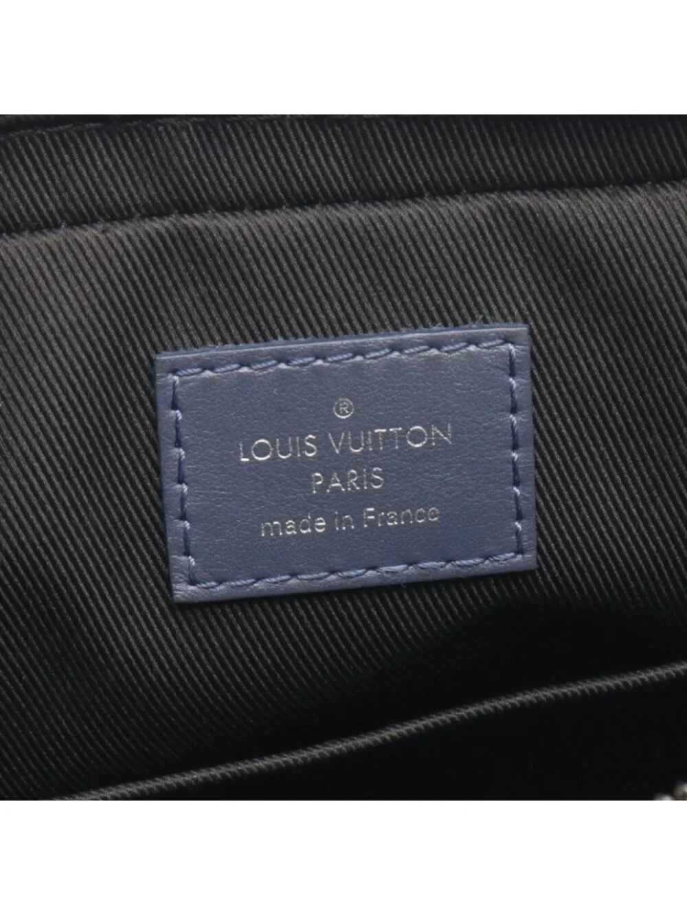 Louis Vuitton Shoulder Bag Duo Messenger Monogram Shadow Navy Leather